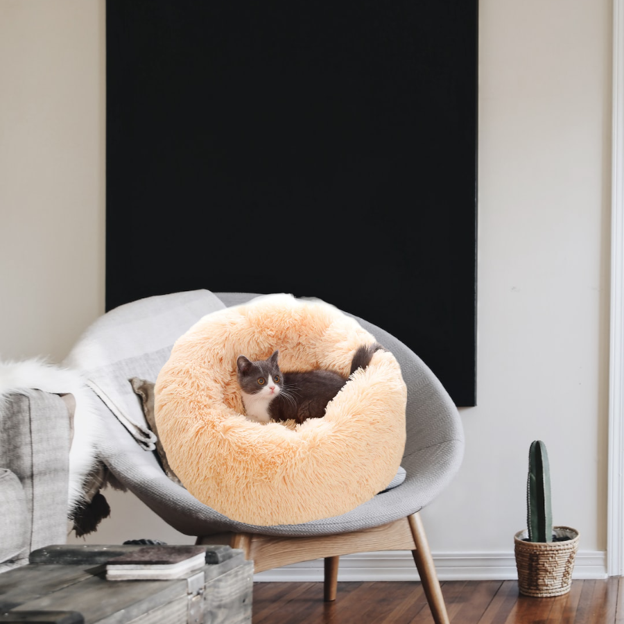 Plush Donut Bed For Your Dog or Cat